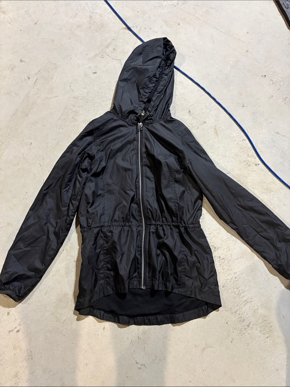 Xersion Black Hooded Lightweight Utility Jacket
